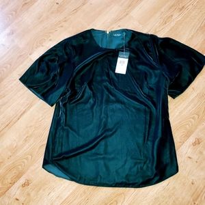Ralph Lauren green velvet top size 10